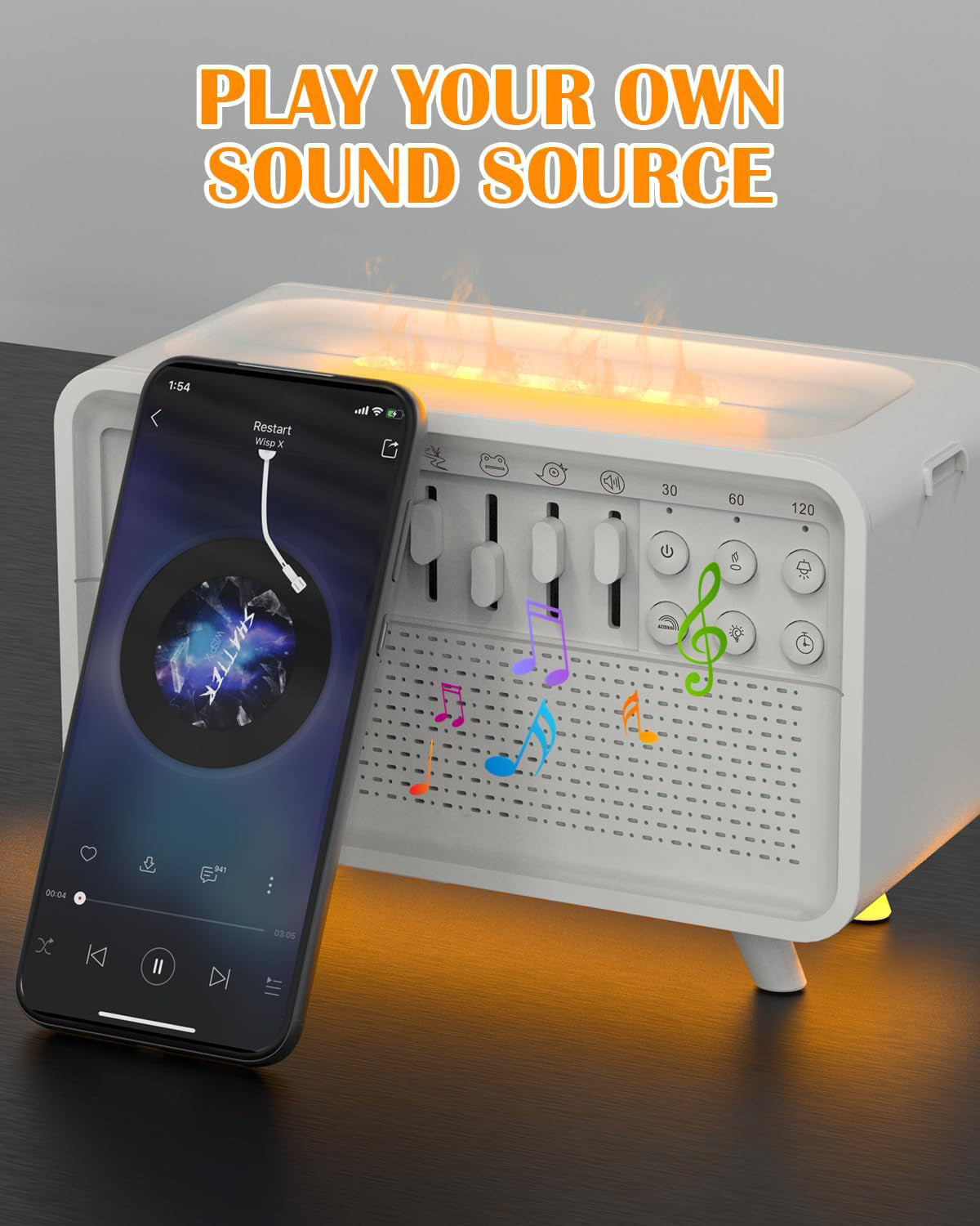 White Noise Sleep Night Light – Premium Edition